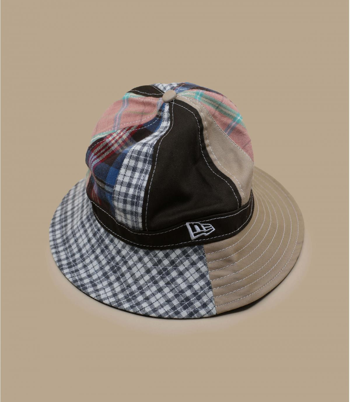 New Era bucket hat brown patchwork - Check Block Explorer brown